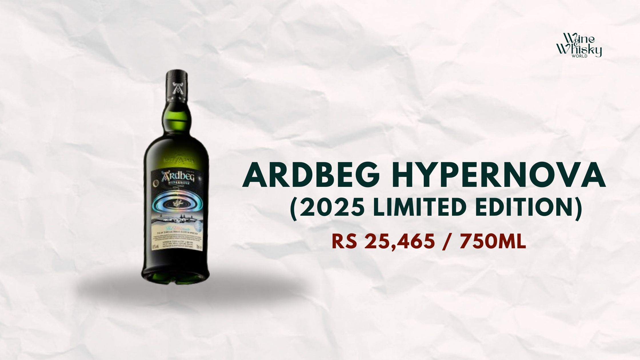 Ardbeg Hypernova (2025 Limited Edition) (Islay) with white background